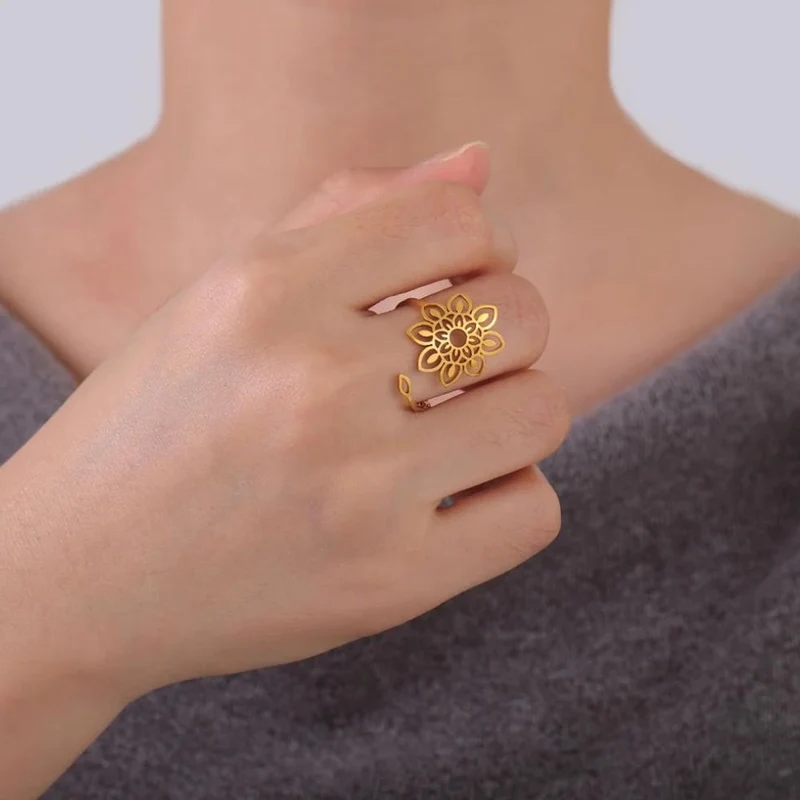 Bague Fleur de Vie Réglable