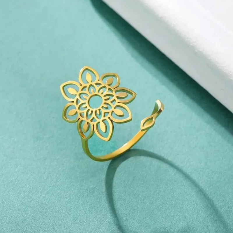 Bague Fleur de Vie Réglable