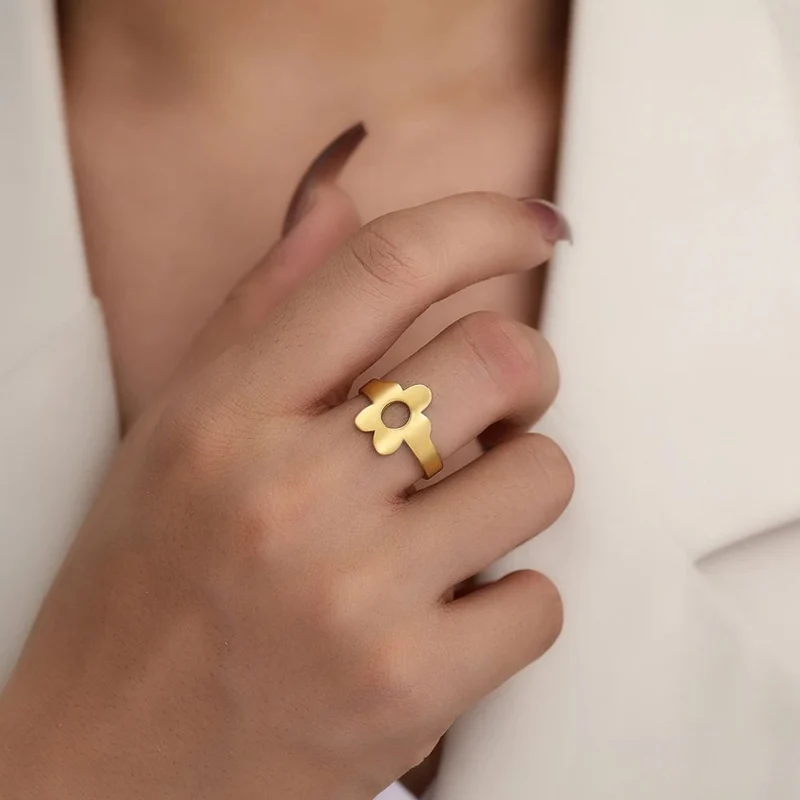 Bague Fleur Simple