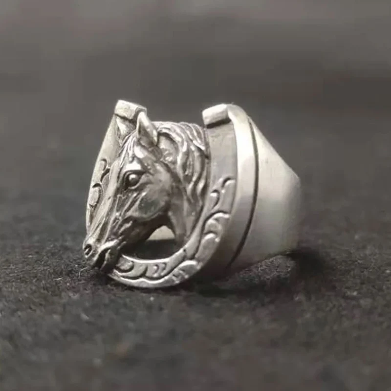 Bague Fer à Cheval Tornade