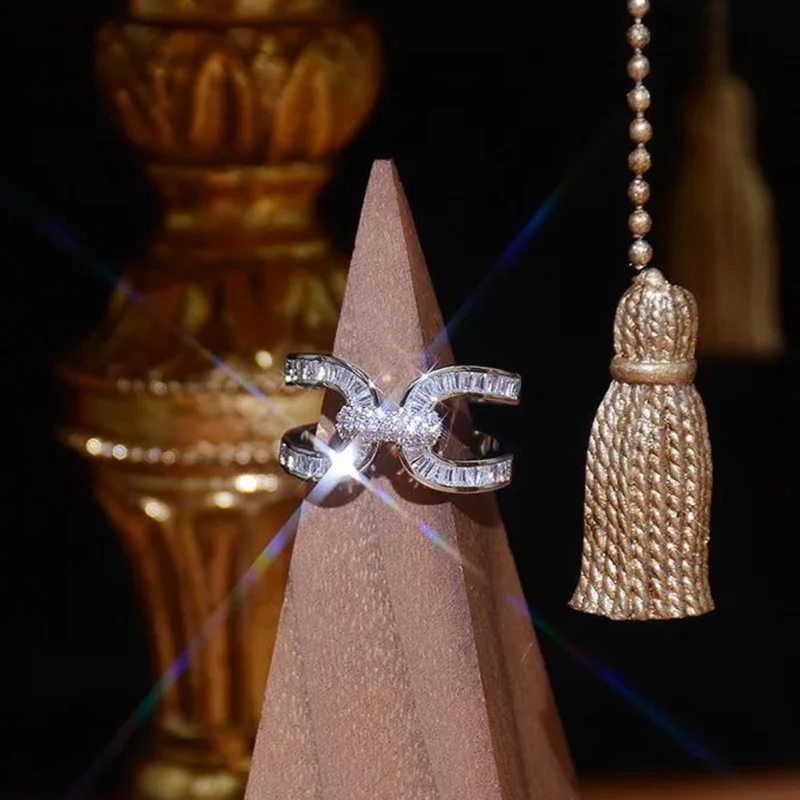Bague Fer à Cheval Strass