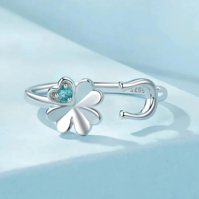 Bague Fer à Cheval et Fleur