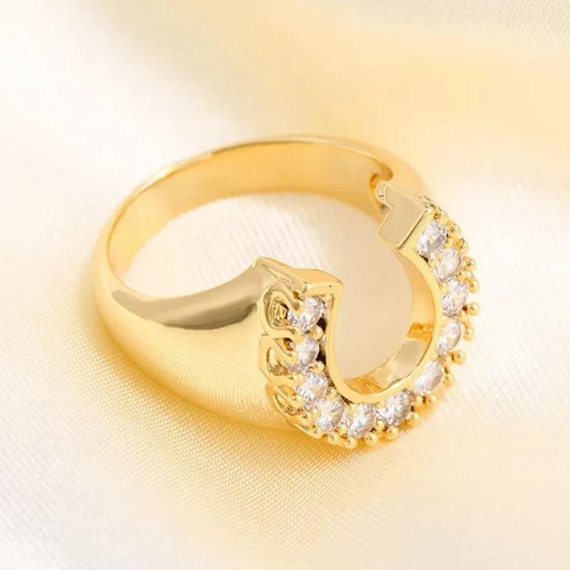 Bague Fer à Cheval Diamants