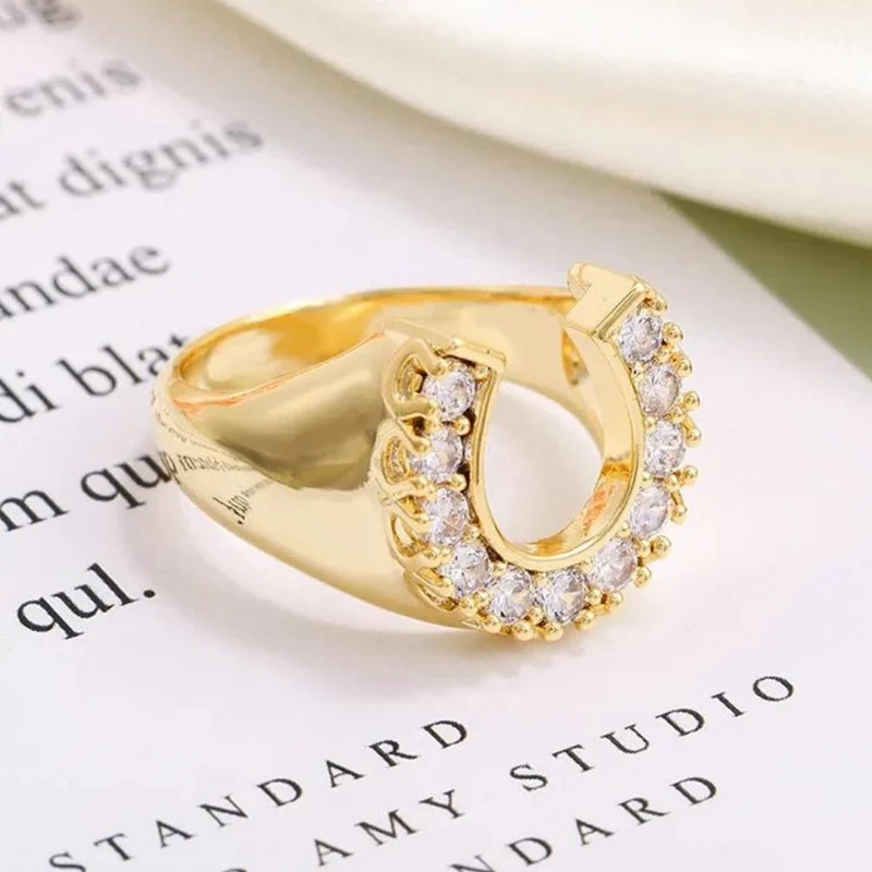 Bague Fer à Cheval Diamants
