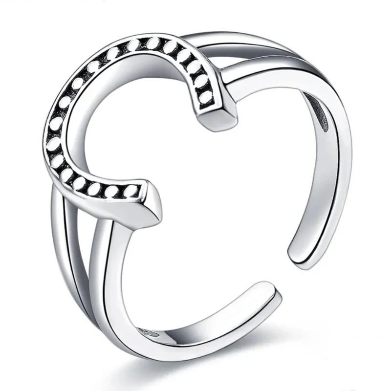 Bague Fer à Cheval Argent