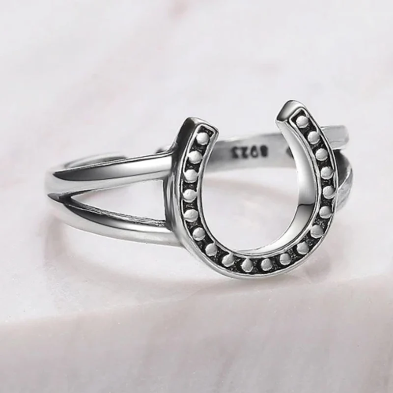 Bague Fer à Cheval Argent