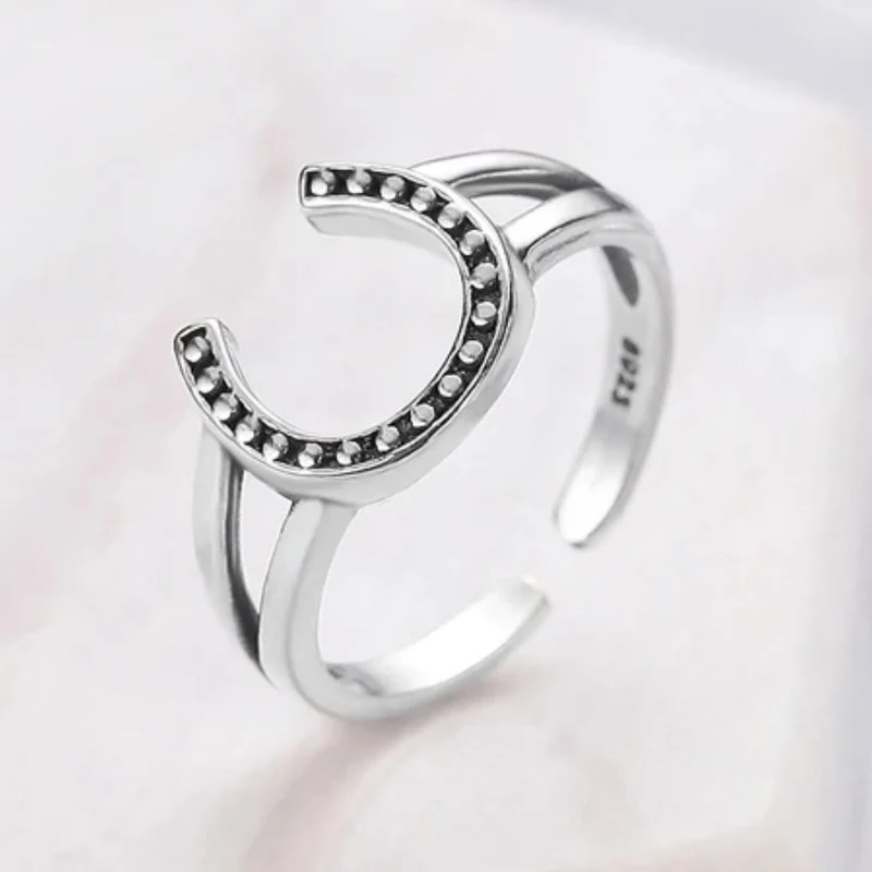 Bague Fer à Cheval Argent
