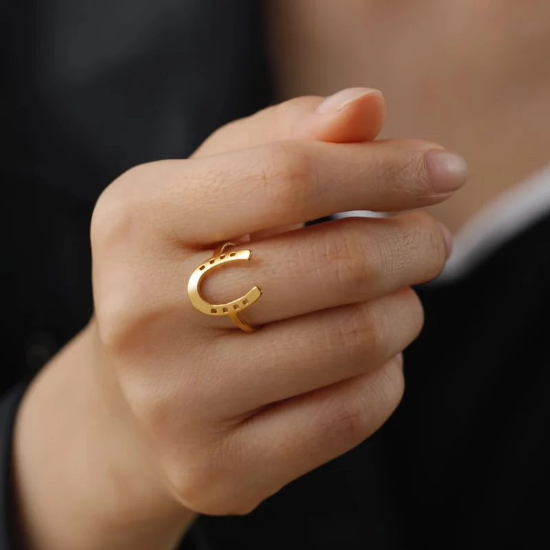Bague Fer à Cheval Simple