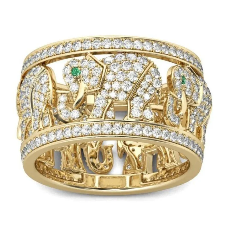 Bague Éléphant Strass