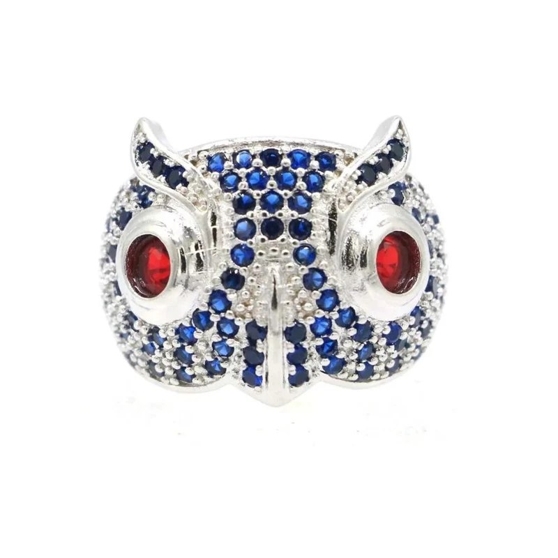 Bague Hibou Bleu
