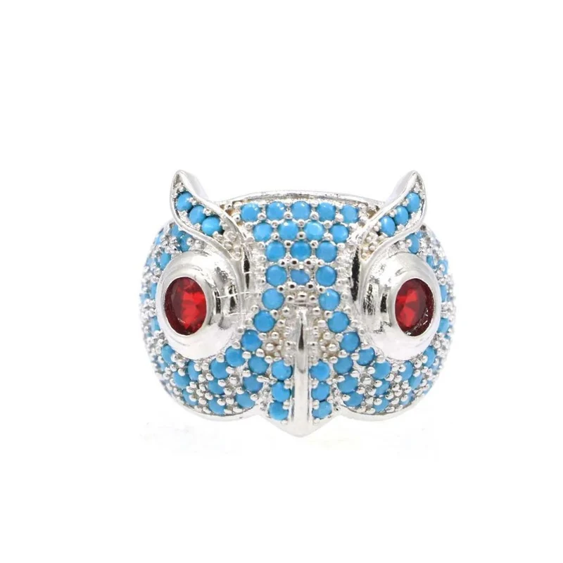 Bague Hibou Bleu