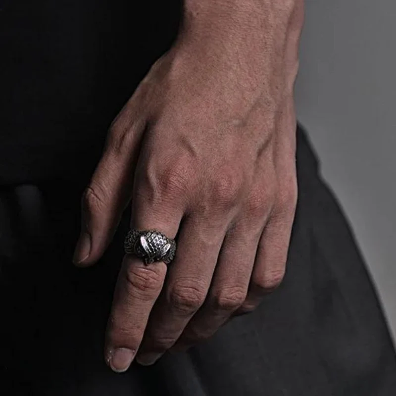 Bague Hibou Argent Homme
