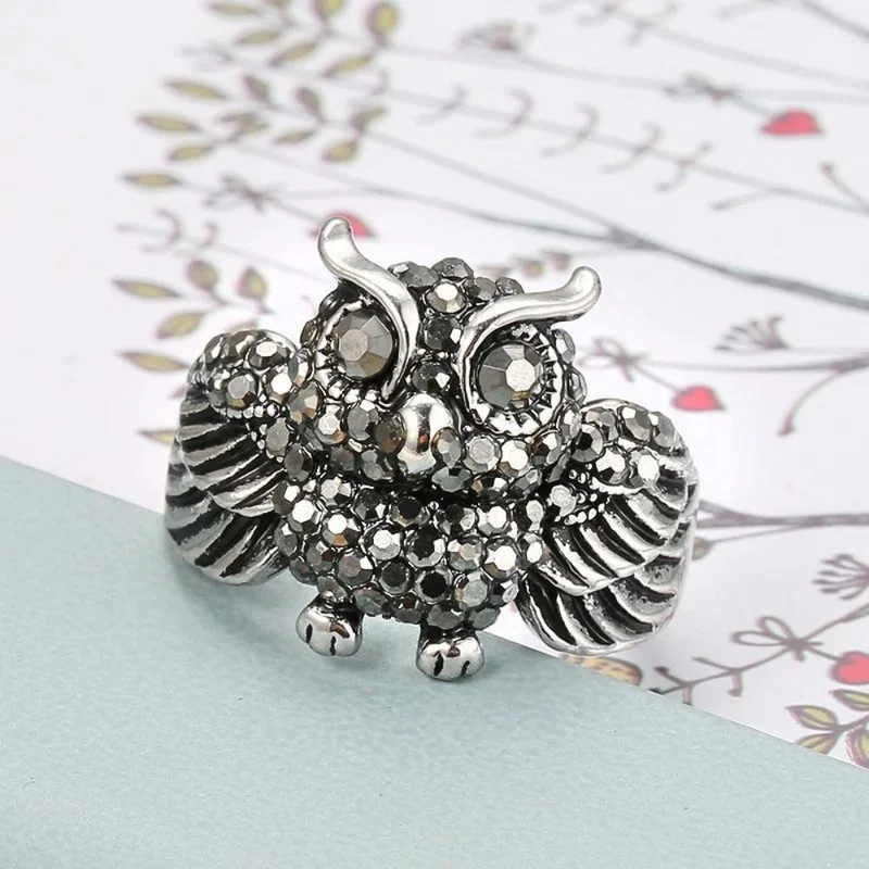 Bague Hibou Strass