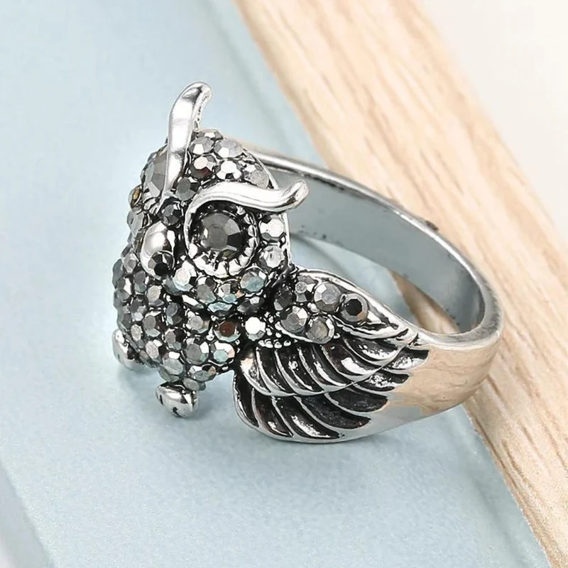 Bague Hibou Strass