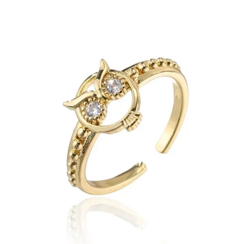 Bague Chouette Or