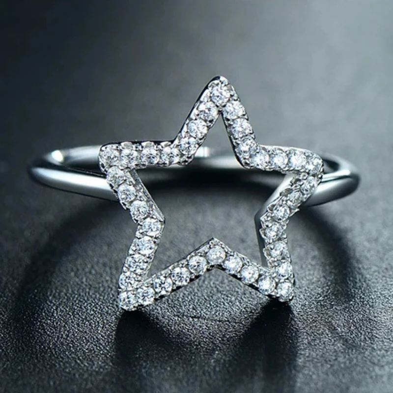 Bague Fiançailles Étoile
