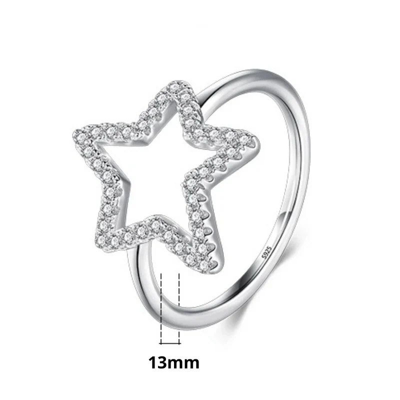 Bague Fiançailles Étoile