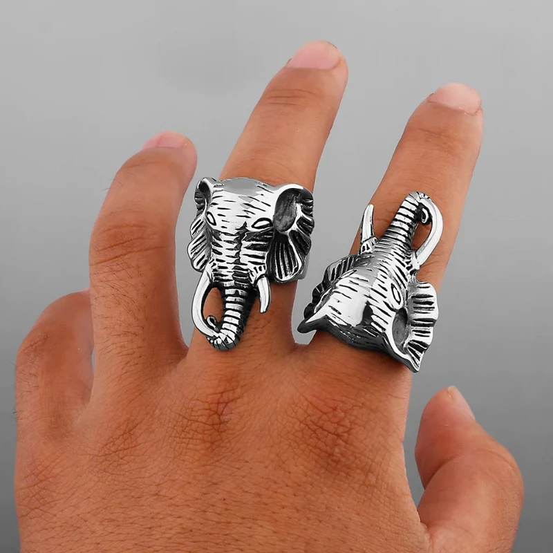 Bague Tête Éléphant