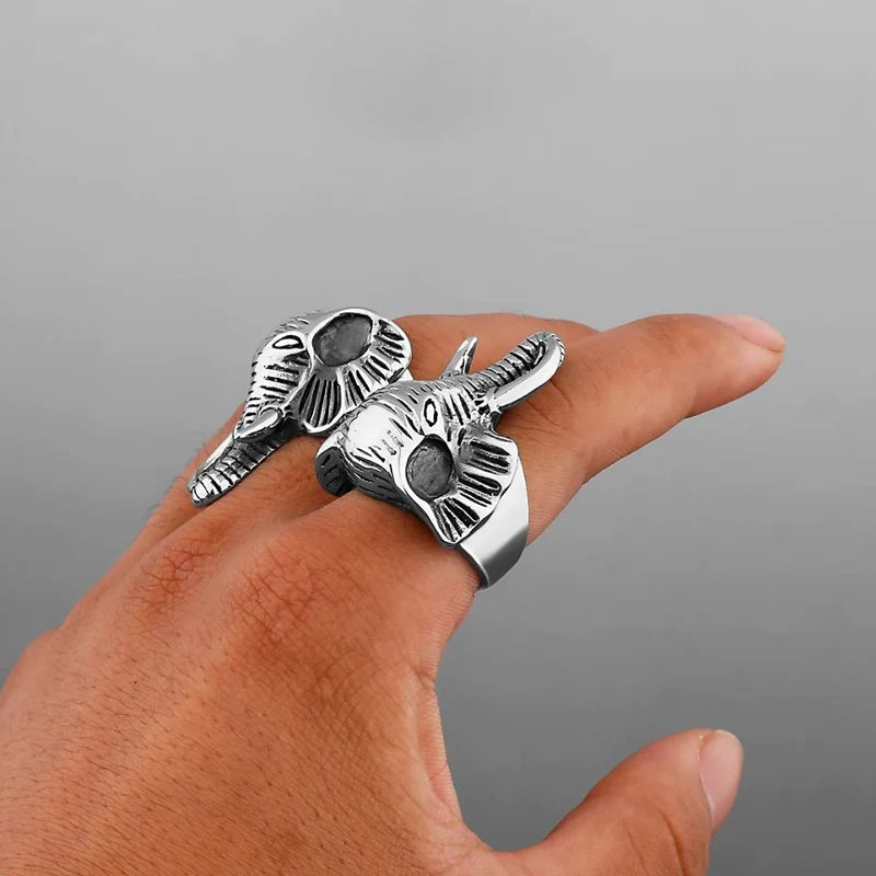 Bague Tête Éléphant