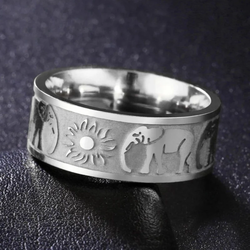 Bague Éléphant Soleil