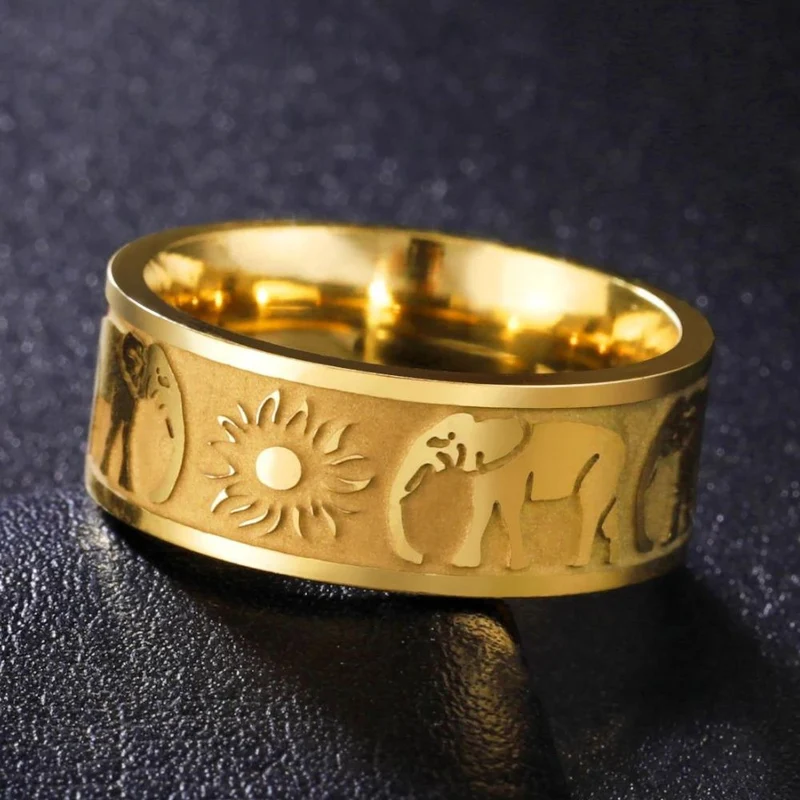 Bague Éléphant Soleil