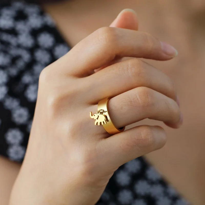 Bague Breloque Éléphant