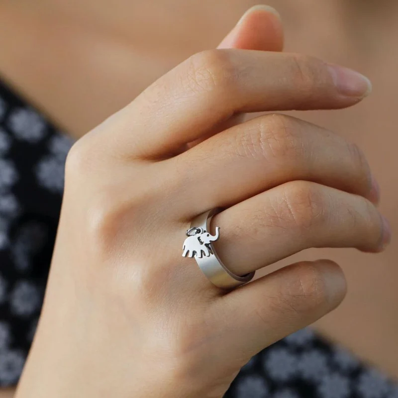 Bague Breloque Éléphant