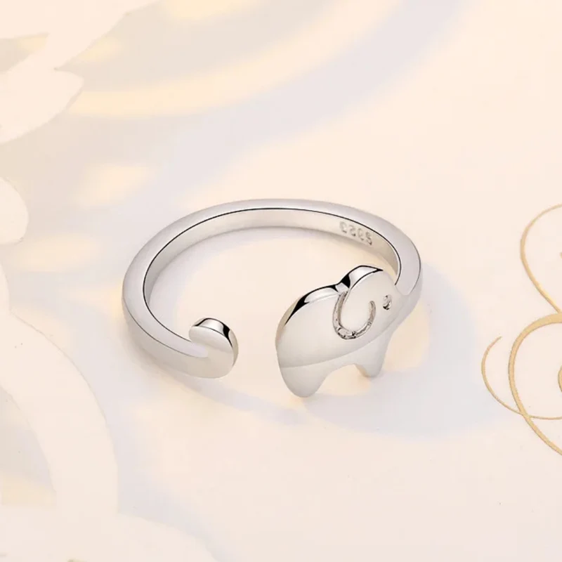 Bague Éléphant Argent
