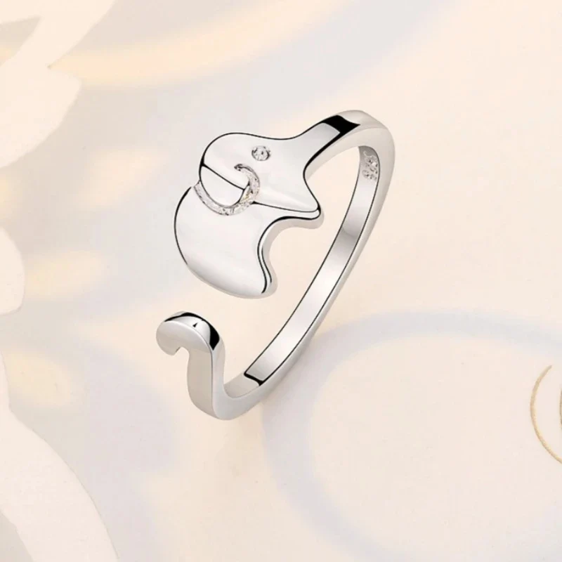 Bague Éléphant Argent