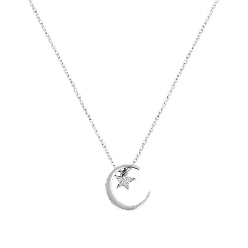 Collier Demi-Lune Étoile