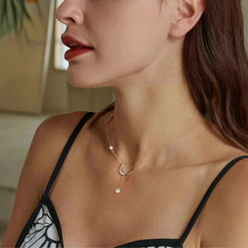 Collier Lune Argent 925