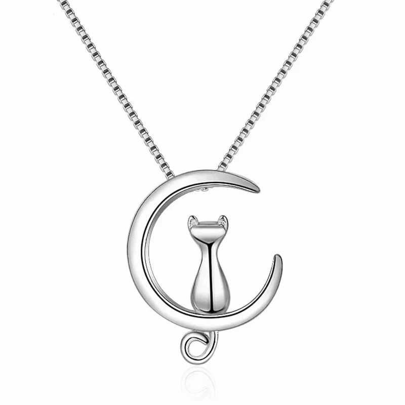 Collier Lune Chat