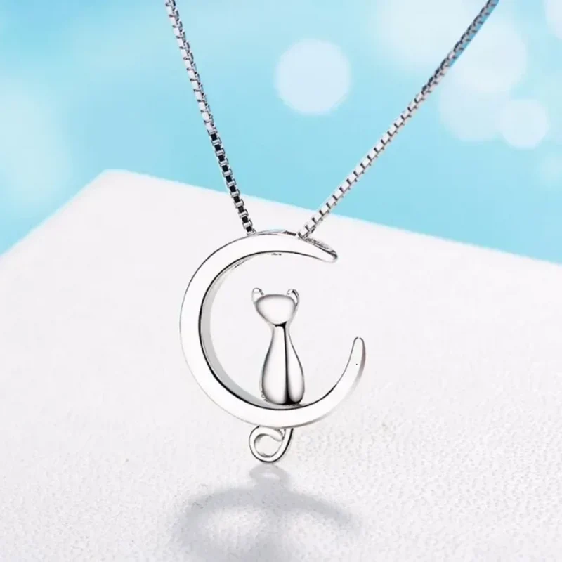 Collier Lune Chat