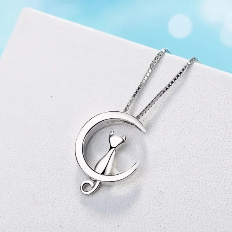 Collier Lune Chat