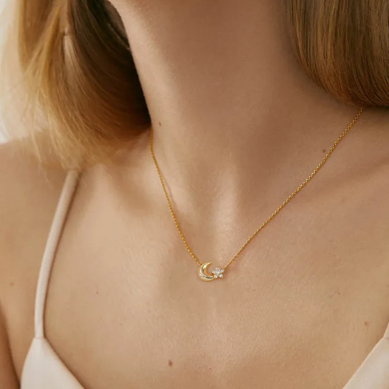 Collier Lune Étoile