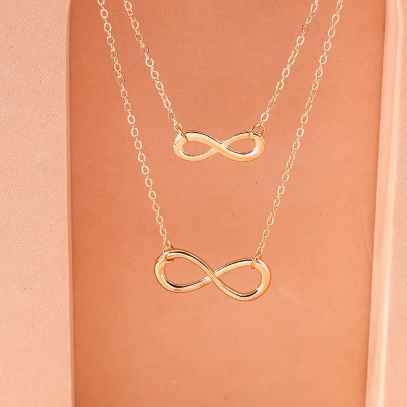 Collier Infini Double Chaîne