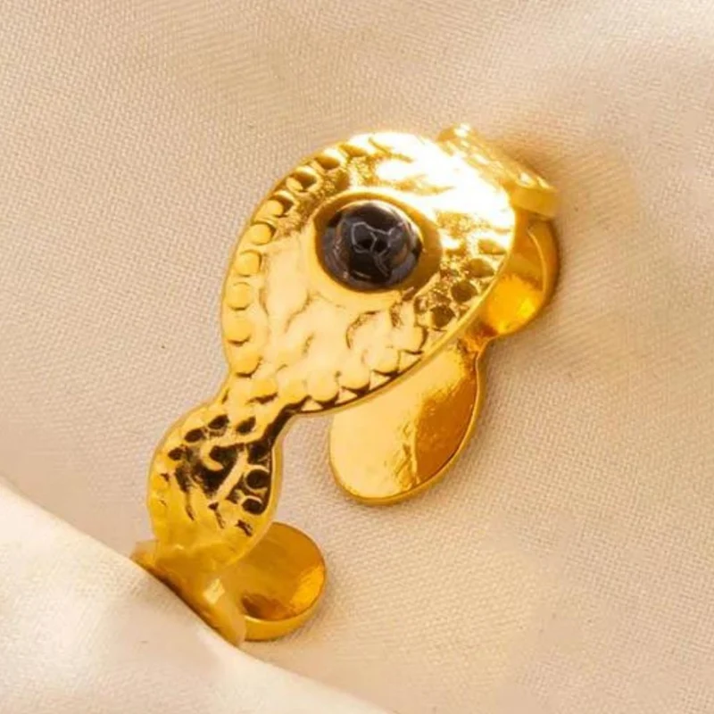 Bague Pierre Noire Oeil