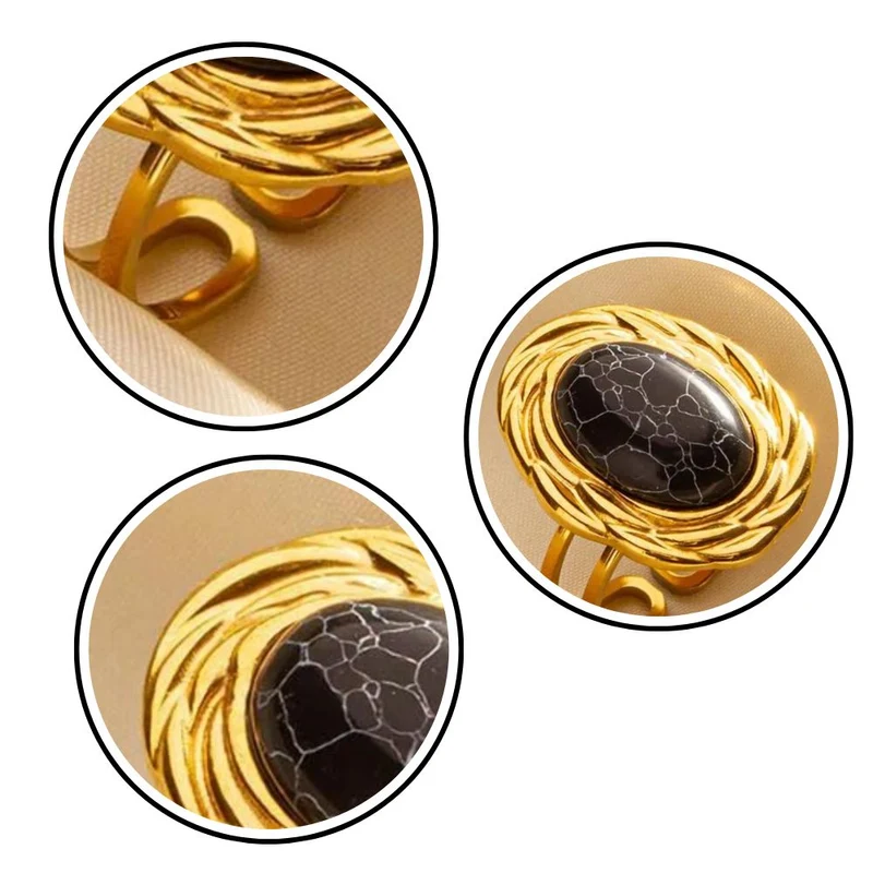 Bague avec Pierre Noire