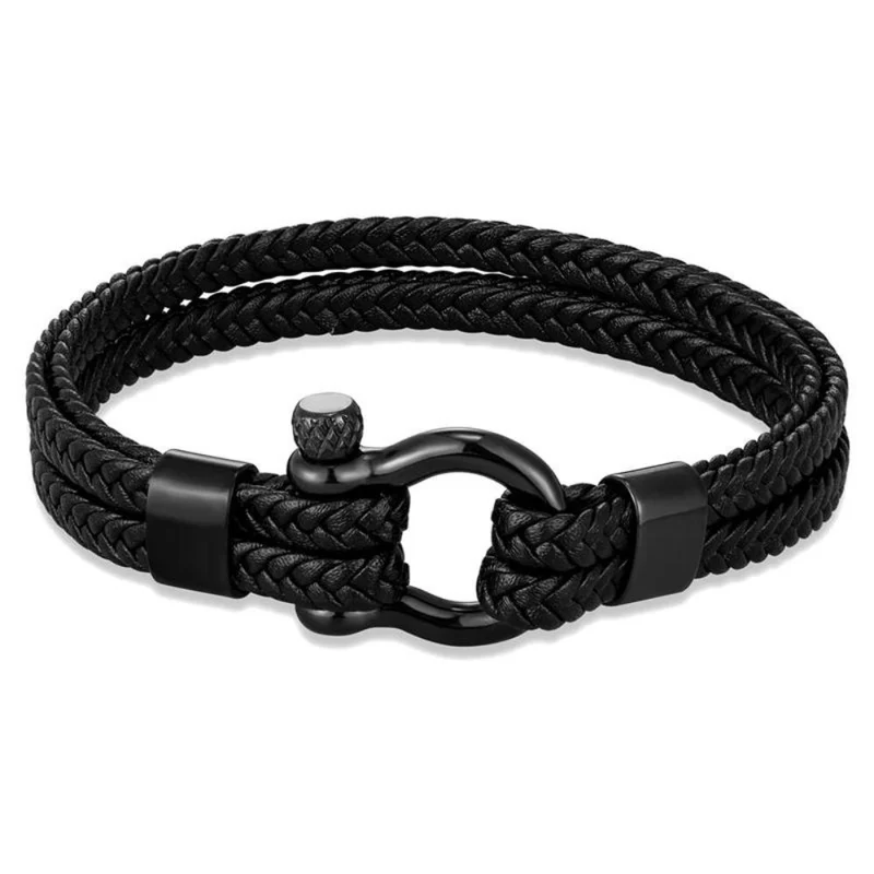 Bracelet Fer à Cheval Cuir