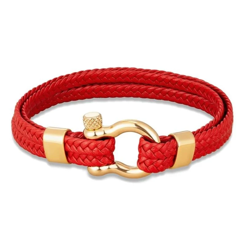 Bracelet Fer à Cheval Cuir