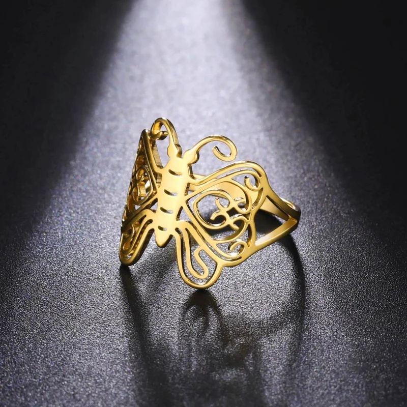 Bague Papillon Dessin