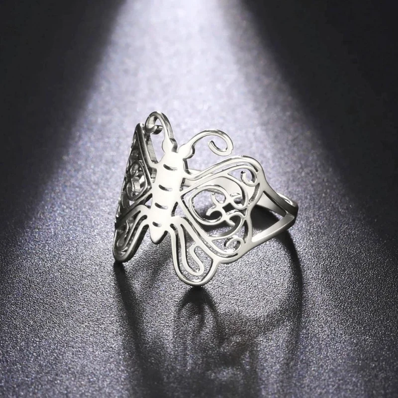 Bague Papillon Dessin
