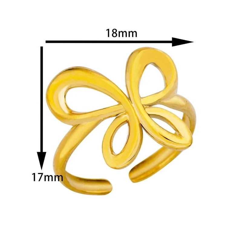 Bague Papillon Abstrait