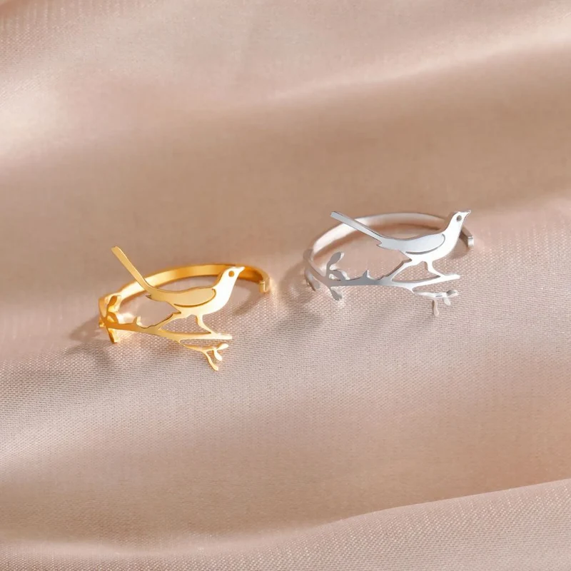Bague Oiseau Branche