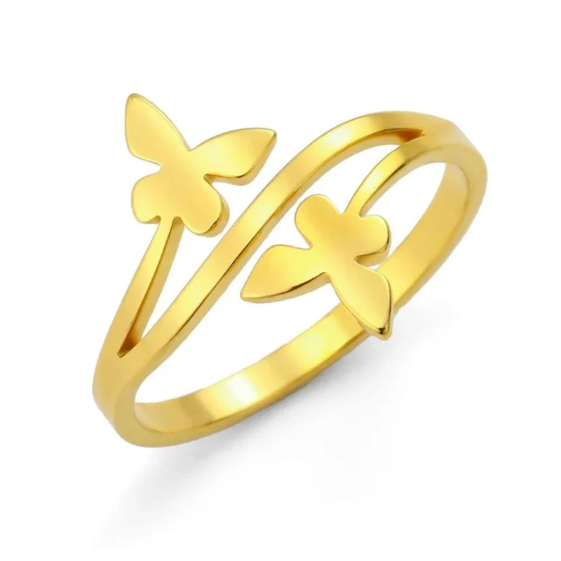 Bague Deux Papillons