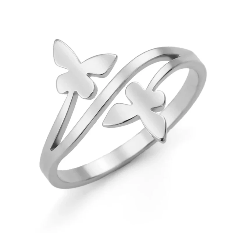 Bague Deux Papillons