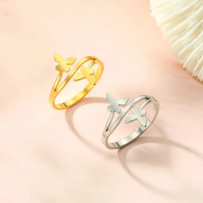 Bague Deux Papillons
