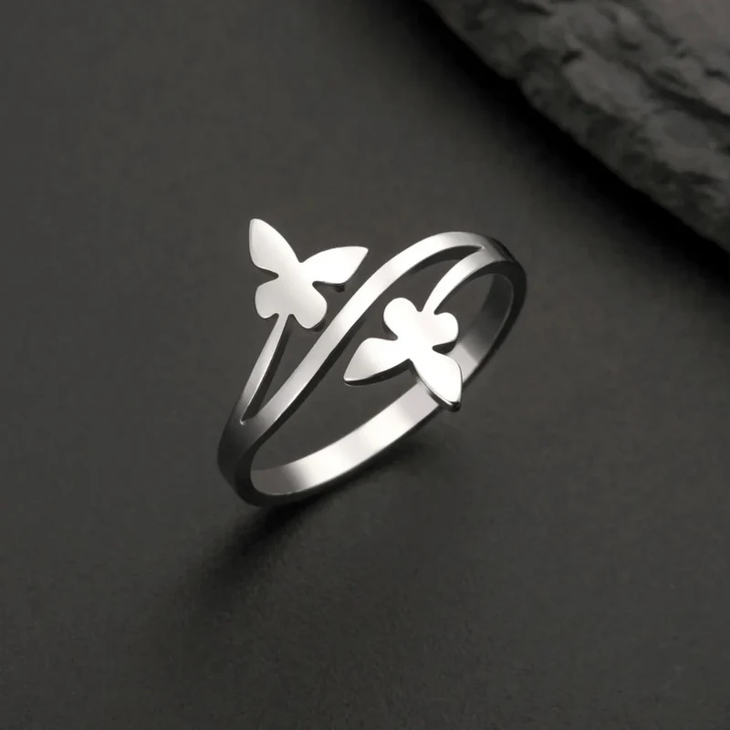 Bague Deux Papillons