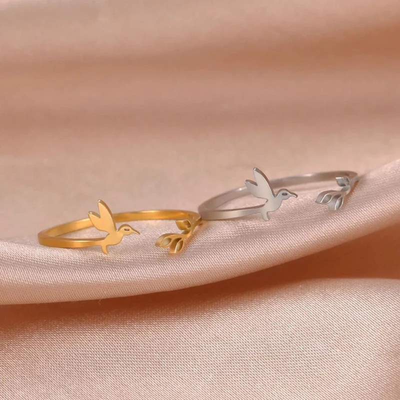 Bague Oiseau Ouverte