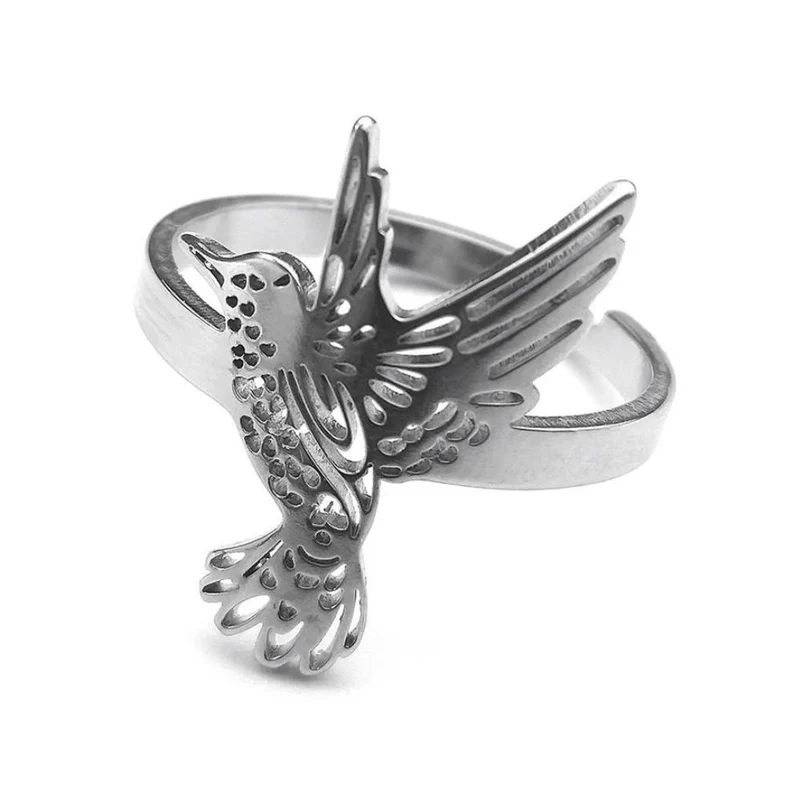 Bague Oiseau Gris